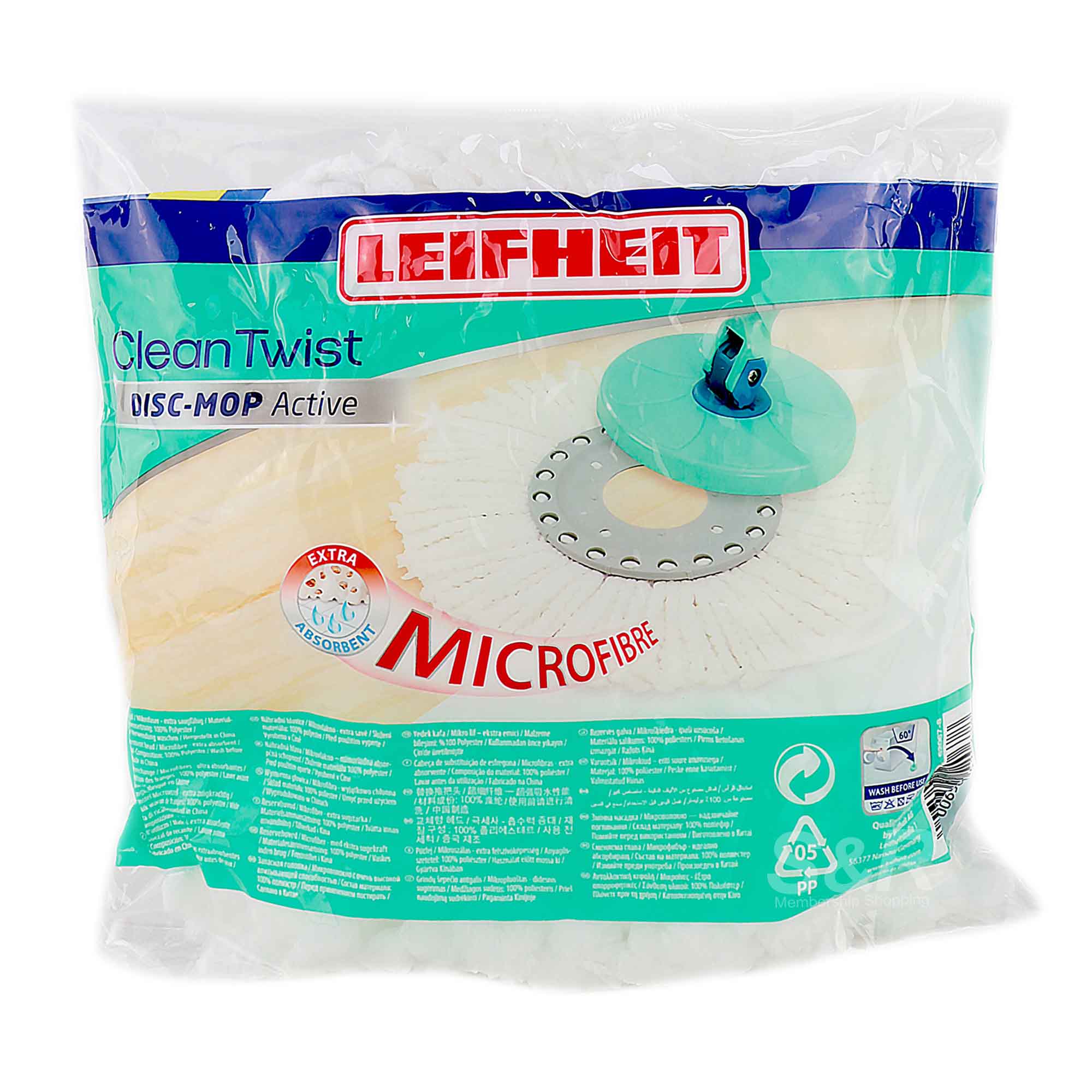 Leifheit Clean Twist Disc Mop Head Replacement 1pc Leifheit Clean Twist Disc Mop Head Replacement 1pc